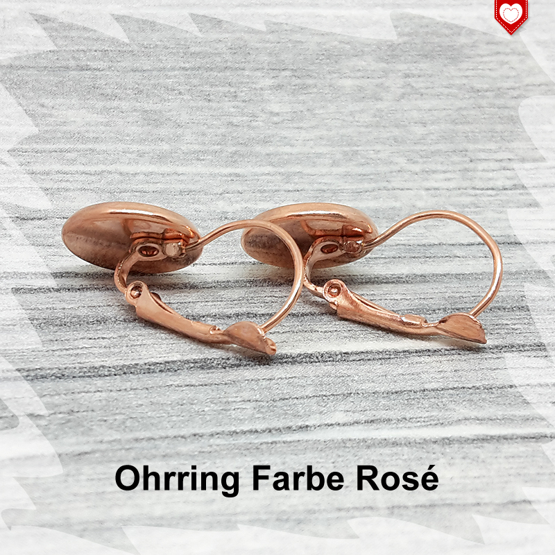 Ohrring Farbe Rose 12mm