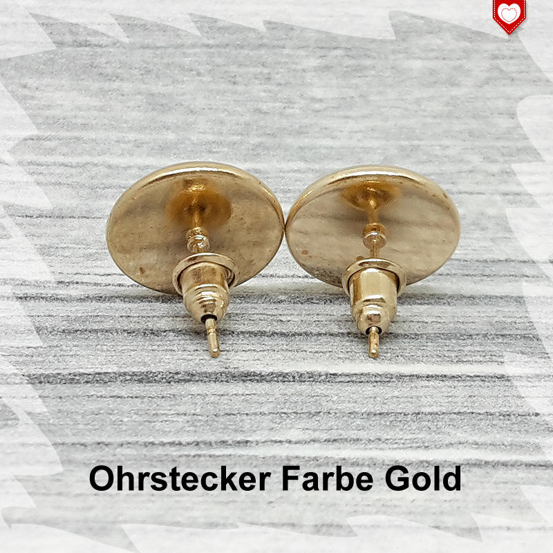 Ohrstecker Farbe Gold 12mm